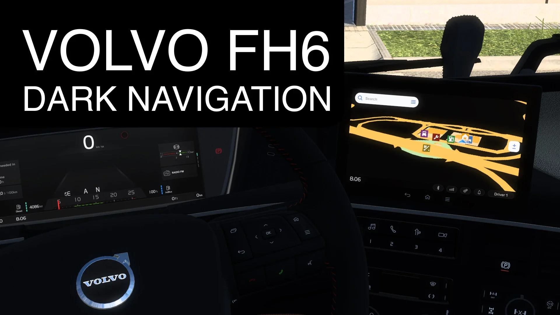 Volvo FH6 Dark Navigation v1.0 3