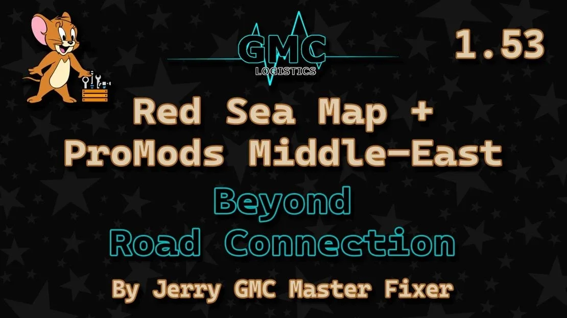Red Sea Map + Beyond ProMods Middle-East Road Connection v1.0