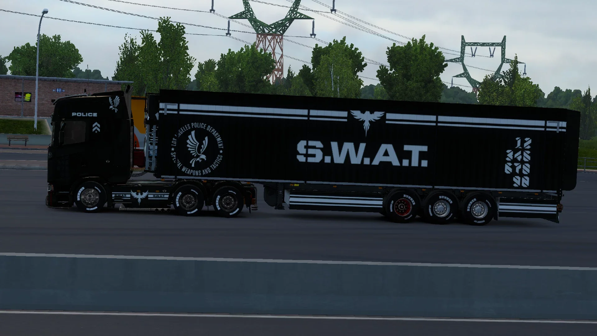SCANIA LAPD S.W.A.T. SKIN v1.0 3