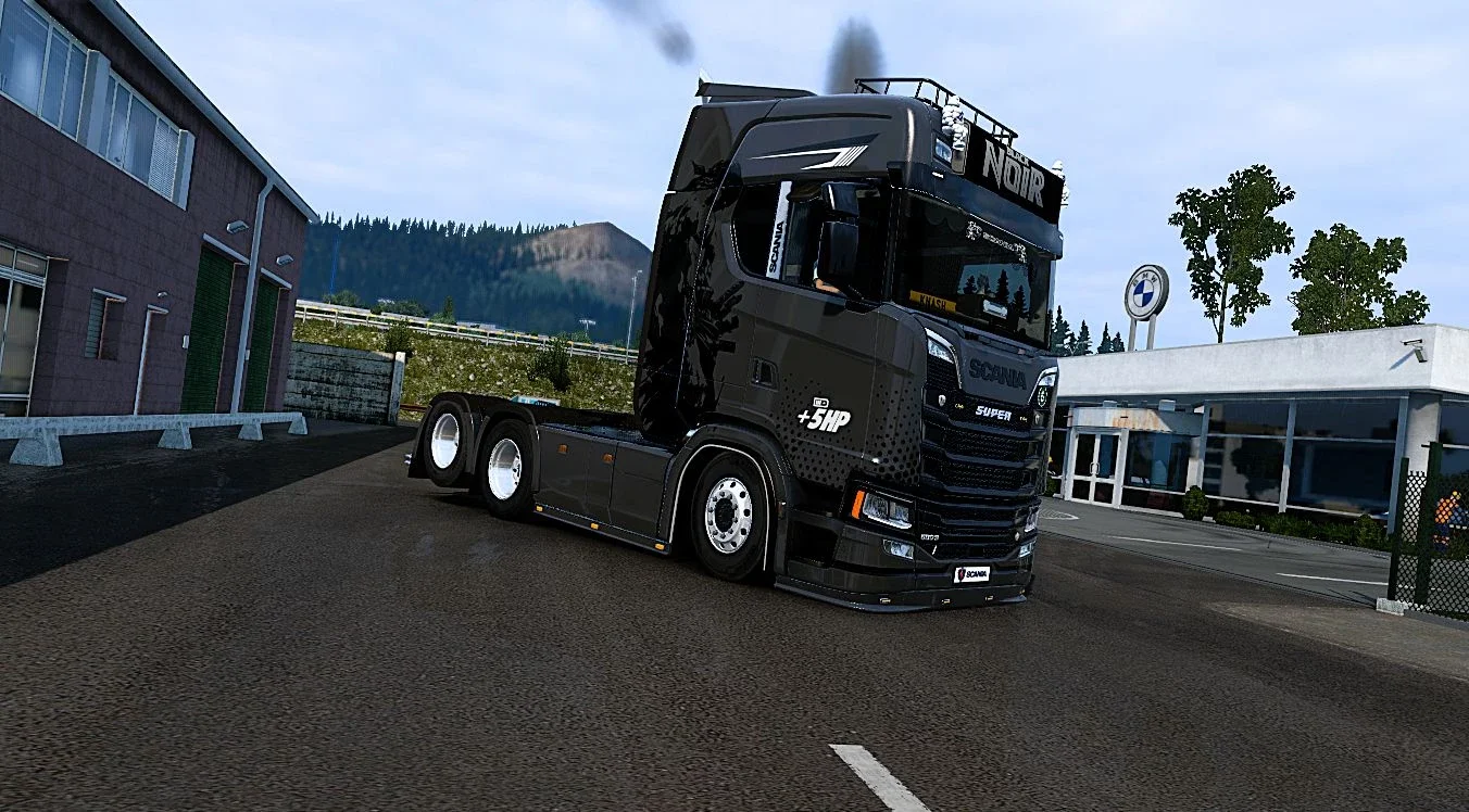 Black noir scania S skin v1.0 3