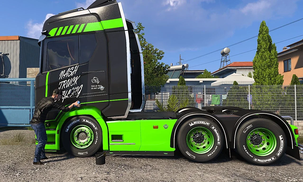 Scania S 4K Lime skin v1.0 2