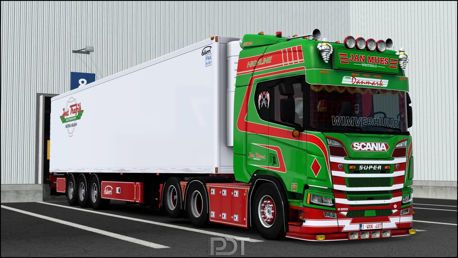 Scania R650 + Trailer Jan Mues v7.0