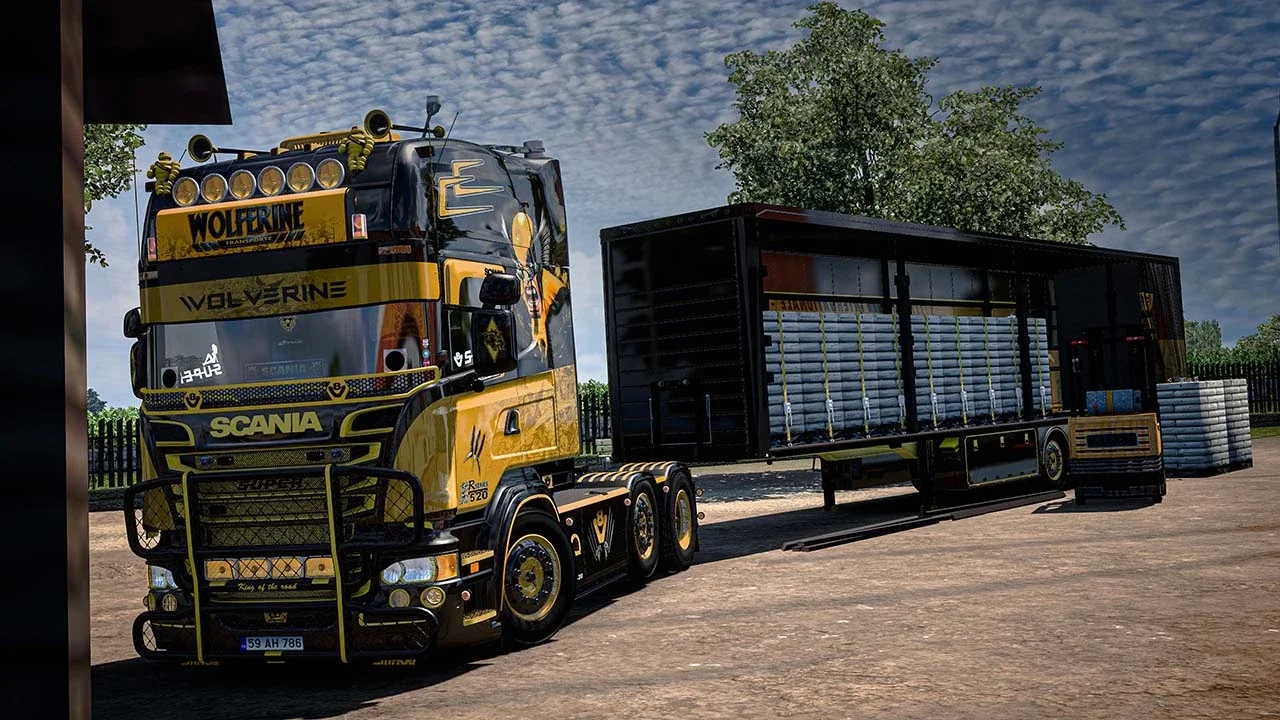 Scania V8K Wolverine R520+ Trailer 5