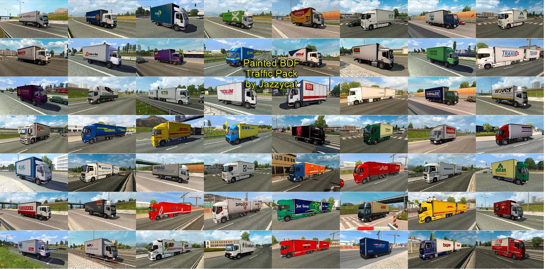 Painted BDF Traffic Pack by Jazzycat v 15.6.8