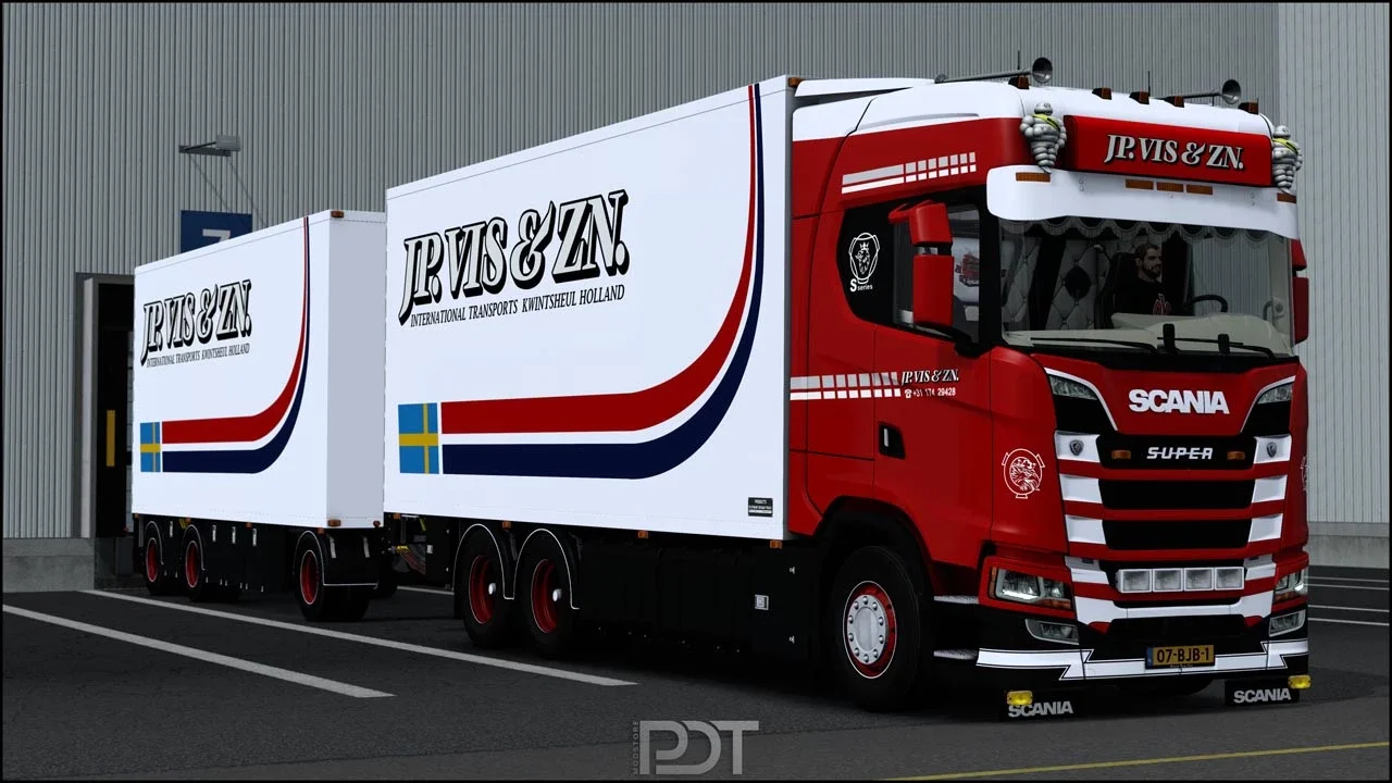 Scania S520 JP.Vis ZN ITKH + Trailer v16.0 3