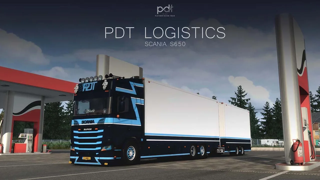 Scania S650 Tandem + Trailer PDT Logistics v6.0 3