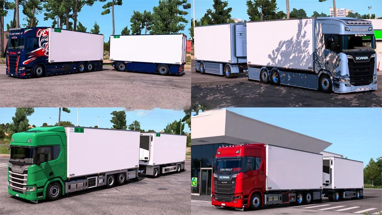 Scania NextGen Autotreno Frigo + Rimorchio (BDF Refeer with Trailer) MEGAMOD