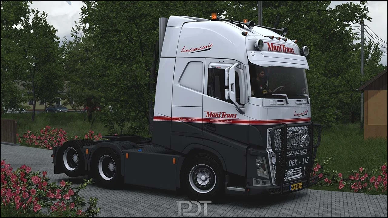 Volvo FH12 + Trailer ManiTrans v 4.0 3