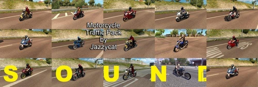 Real Ai Motorcycles Sounds (addon to Motorcycles traffic pack by Jazzycat) v 6.5