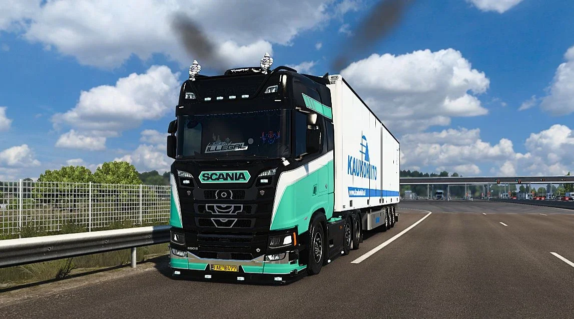 Scania S space minty skin v1.0