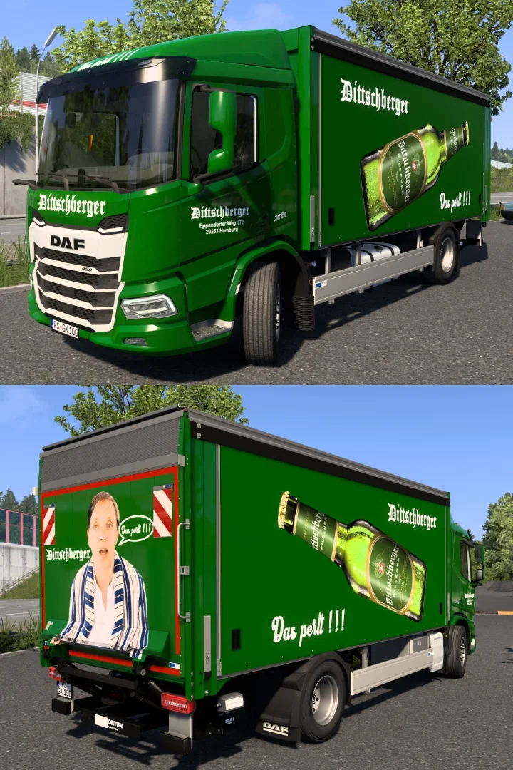 Dittschberger-Skin for DAF XD Rigid/Gastro and Trailers v1.0 3