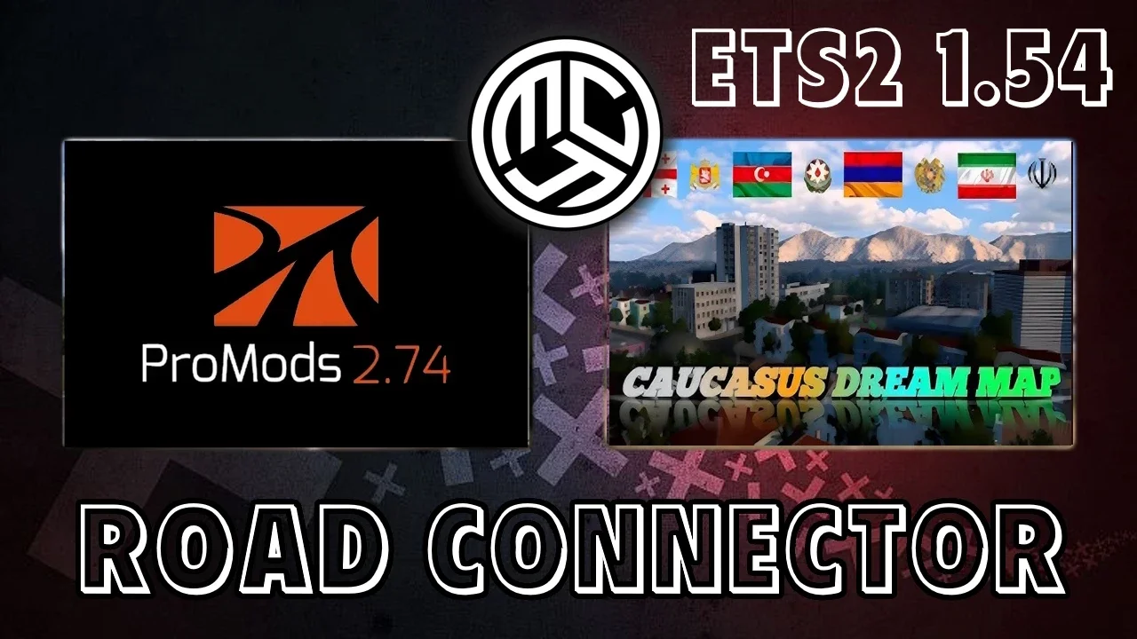 Promods + Caucasus Dream Map Road Connector v1.0 2