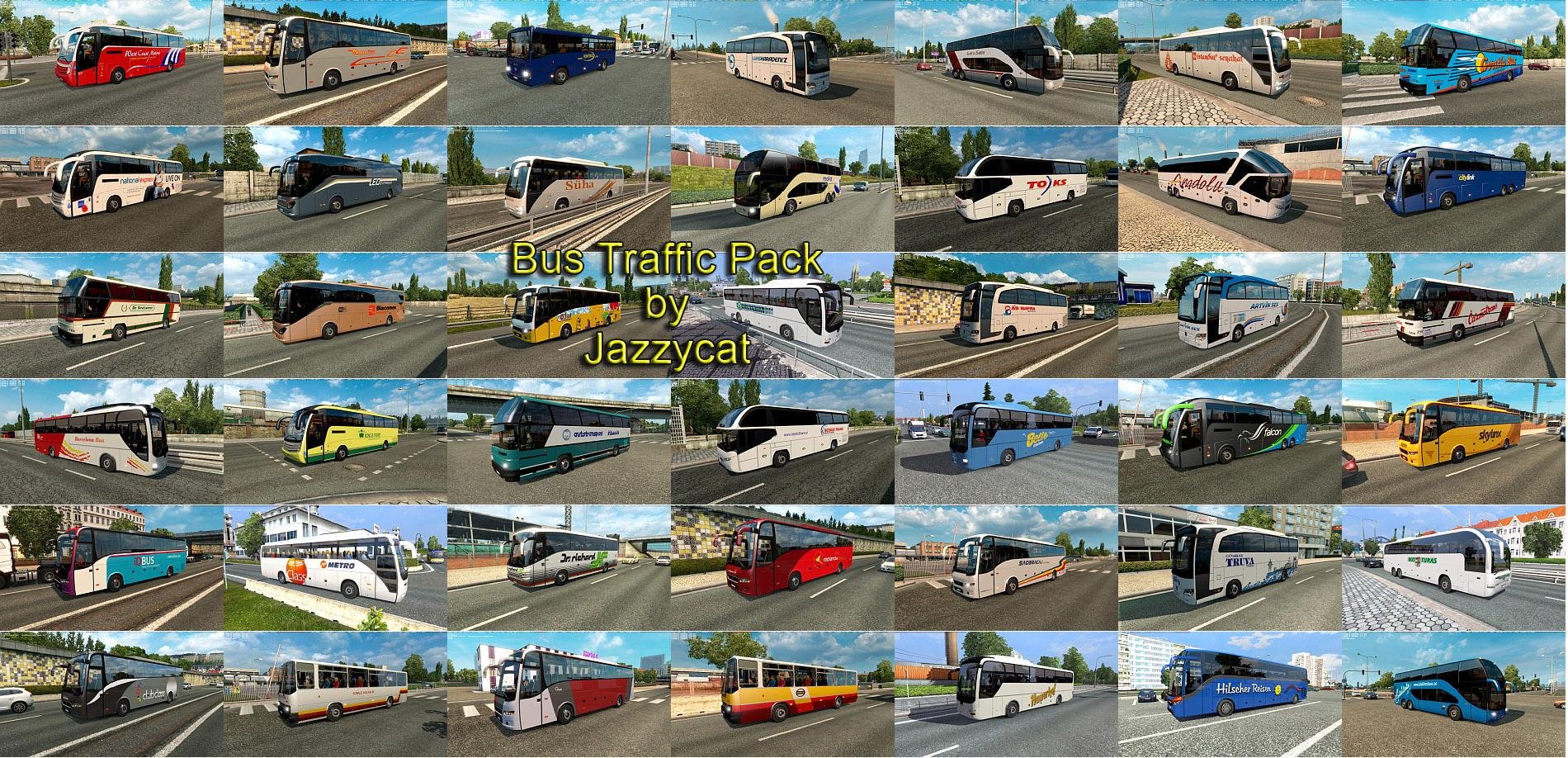 BUS TRAFFIC PACK BY JAZZYCAT v 18.1.7 2
