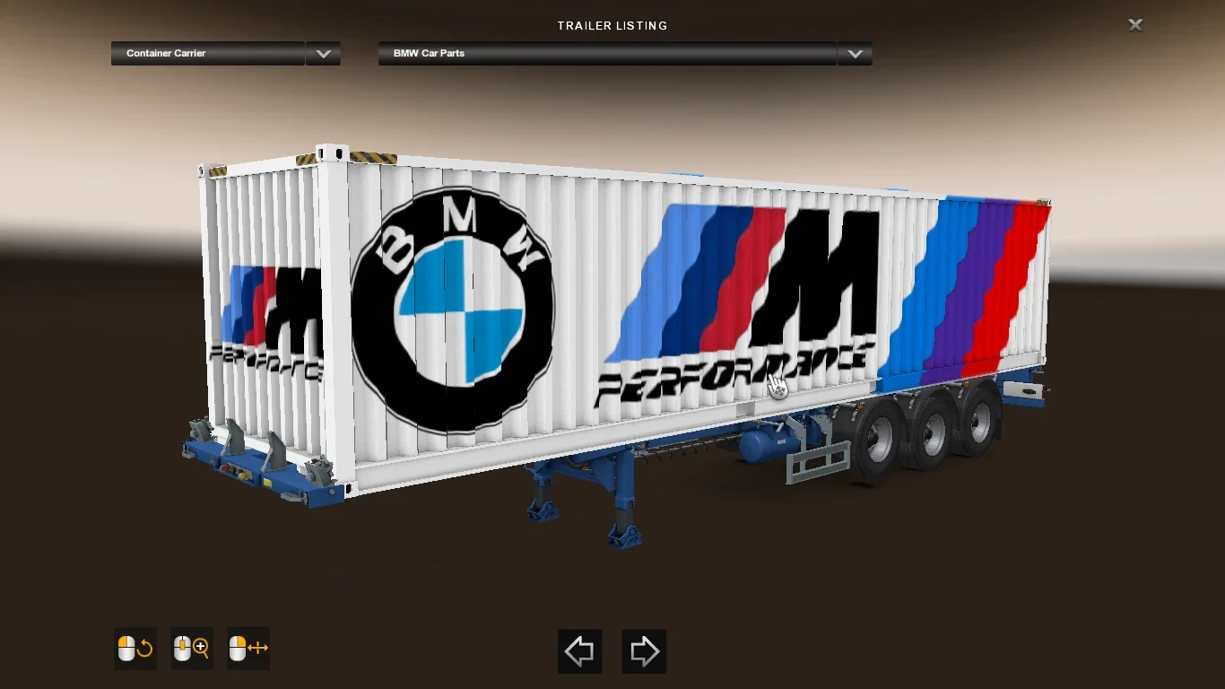 BMW Cargo Container Trailer v1.0 2