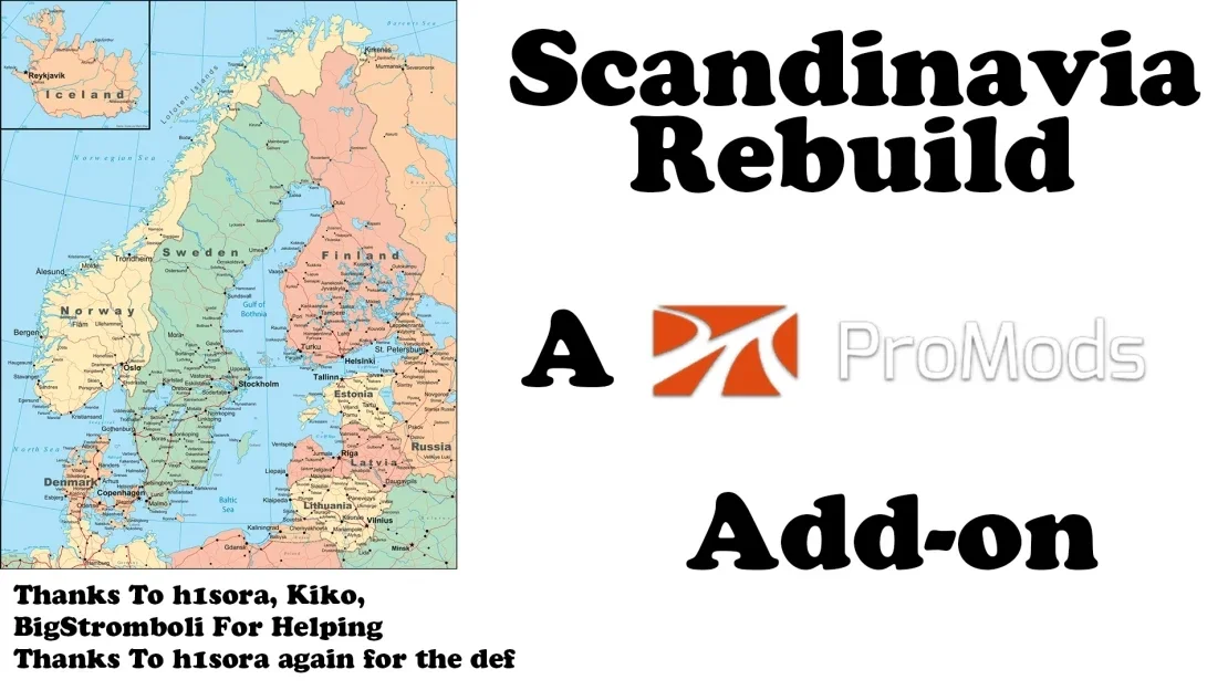 Scandinavia Rebuild A Promods Add-on v1.5.1