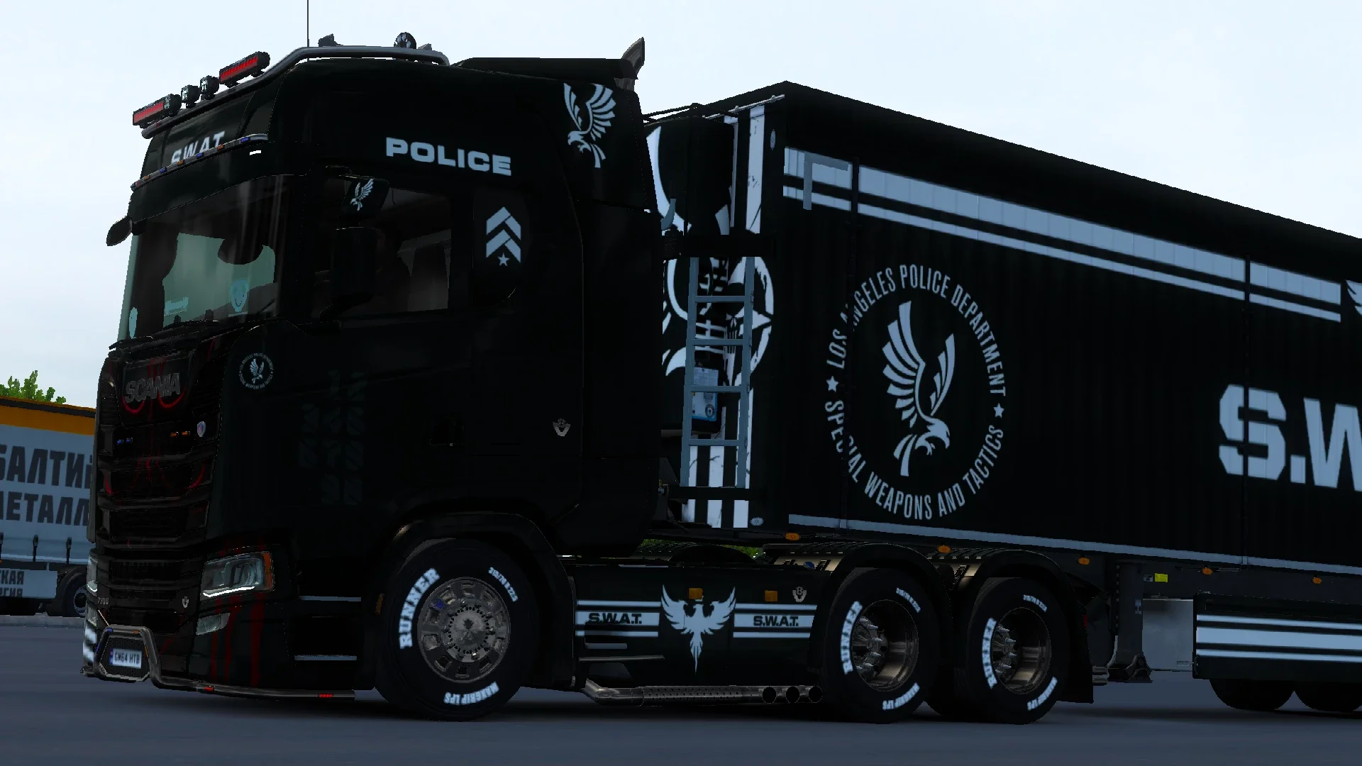 SCANIA LAPD S.W.A.T. SKIN v1.0 4