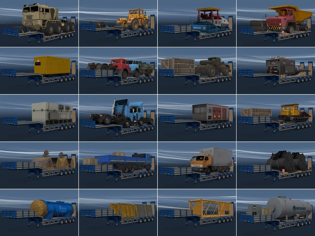 SCS Lowbed Trailer Cargo v1.4.5 2