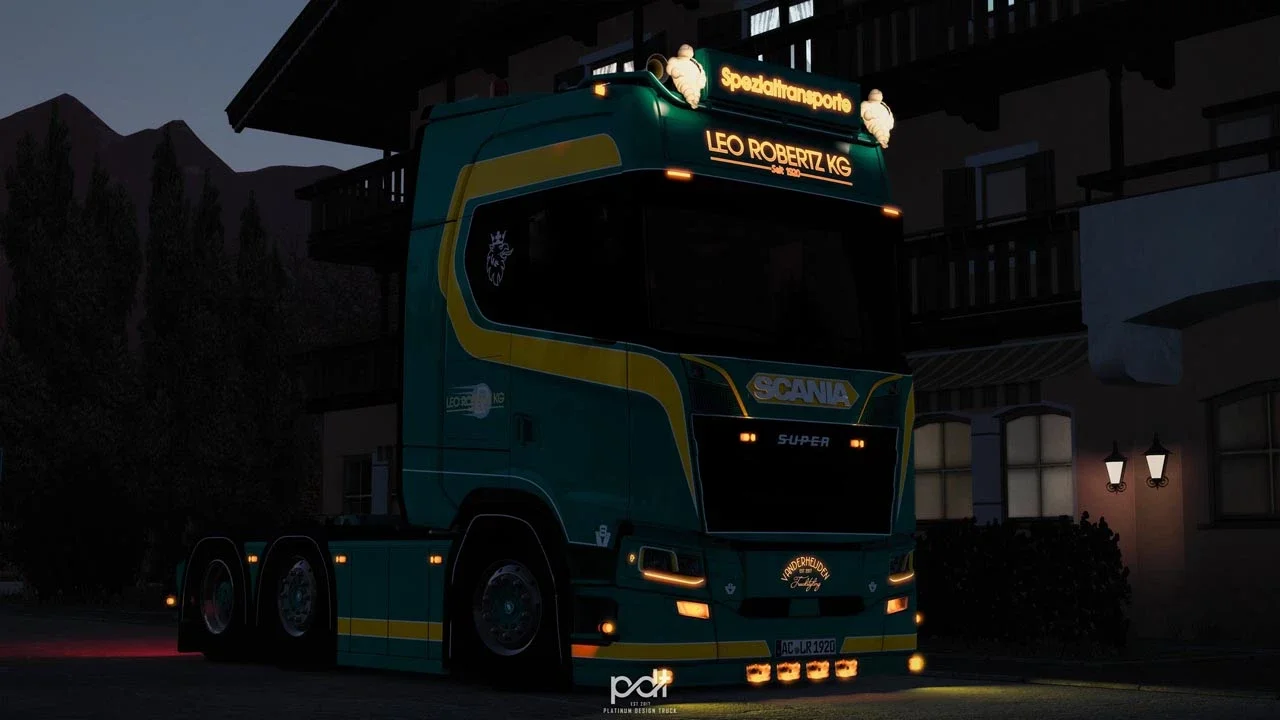 Scania S650 Leo Robertz KG + Kassbohrer Trailer v1.0 2