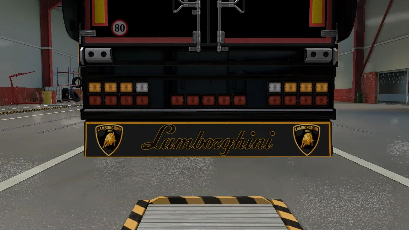LAMBORGHINI SKIN MUDFLAP FOR SCS BOX TRAILER v0.1