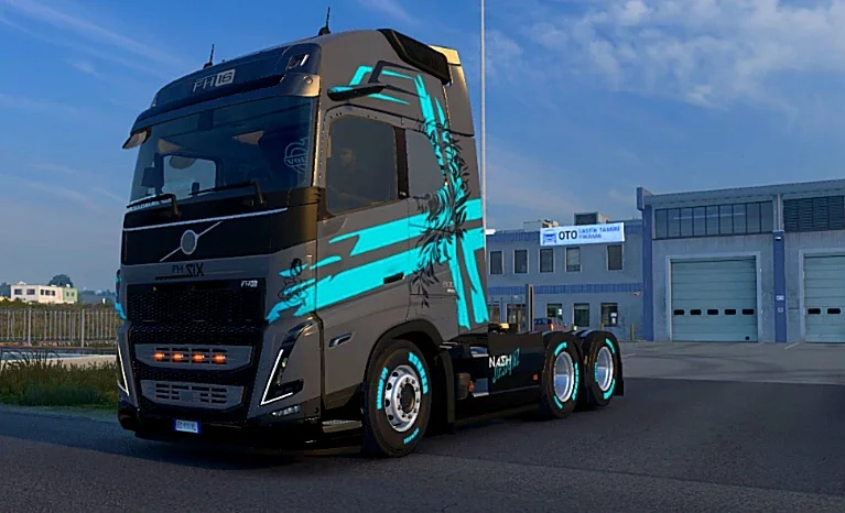Grey Volvo FH6 4k skin v1.0 3