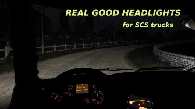 Real Good Headlights for SCS Trucks v1.0 3