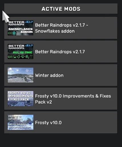 Winter addon for Frosty v1.1 3