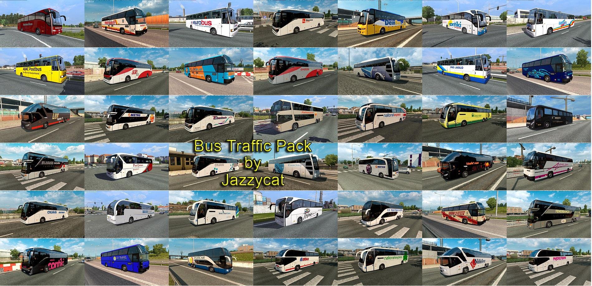 BUS TRAFFIC PACK BY JAZZYCAT v 18.1.7