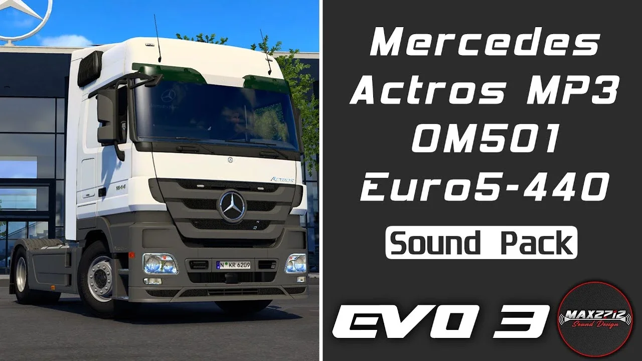 MB Actros MP2-MP3 440 OM501 Sound Pack 2