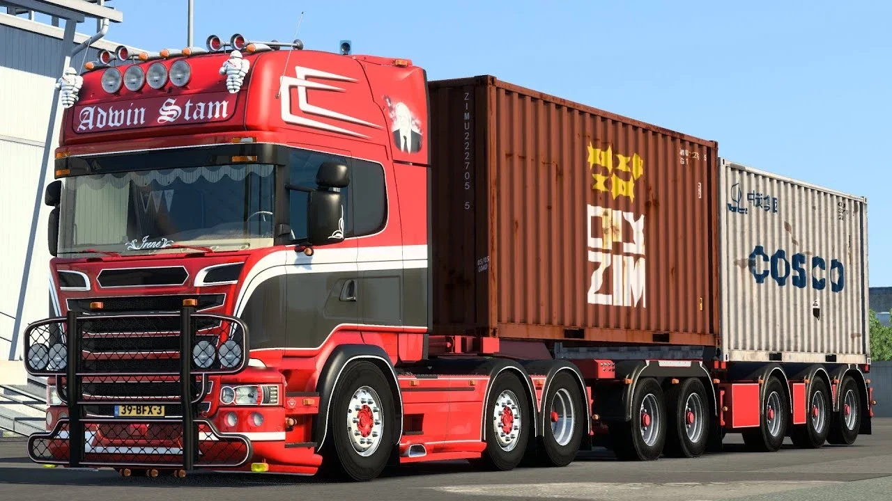 Scania R580 Adwin Stam + Trailer v7.2 2