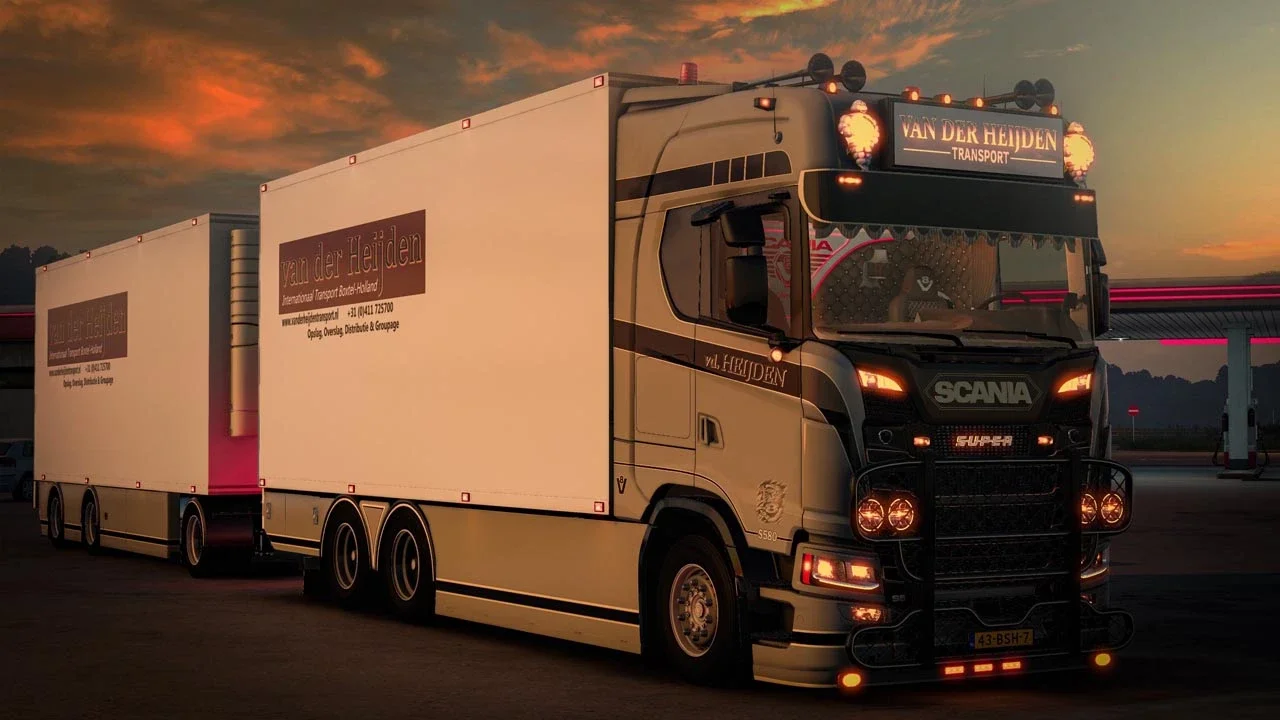 Scania NG S580 V8 Thermo Line Tandem + Trailer v2.0 2