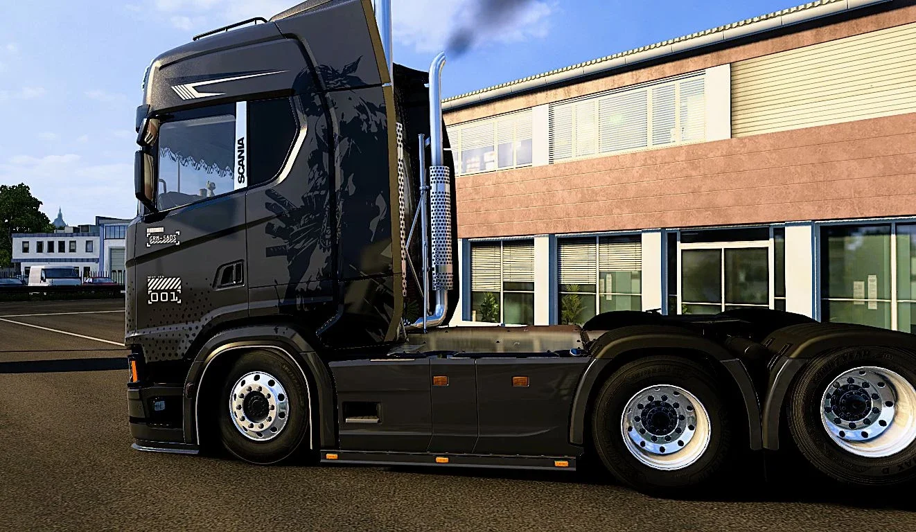 Black noir scania S skin v1.0 2