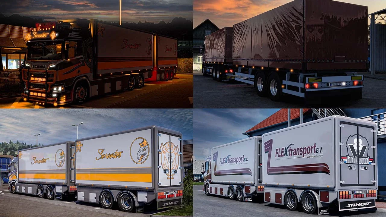 Scania R580 + Trailer Megamod.x