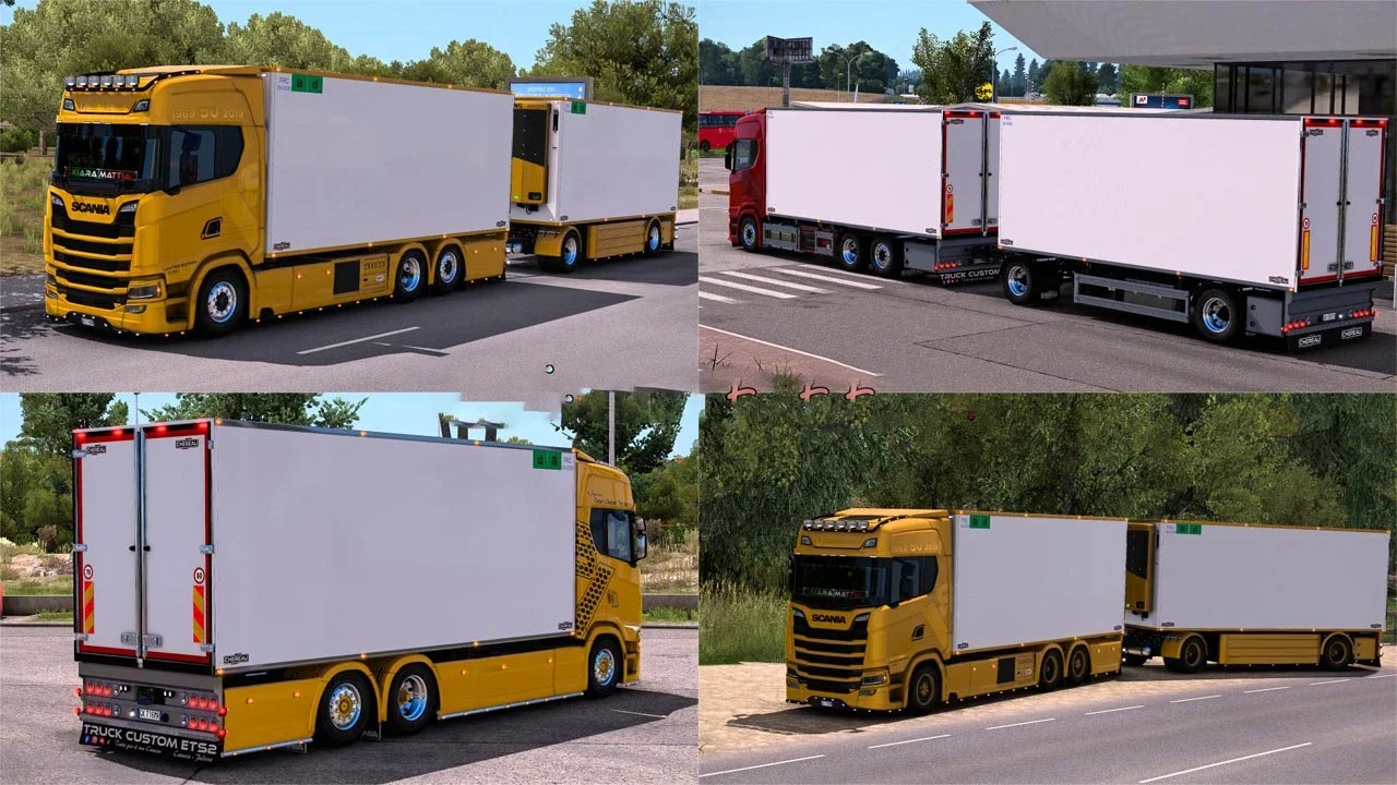 Scania NextGen Autotreno Frigo + Rimorchio (BDF Refeer with Trailer) MEGAMOD 3