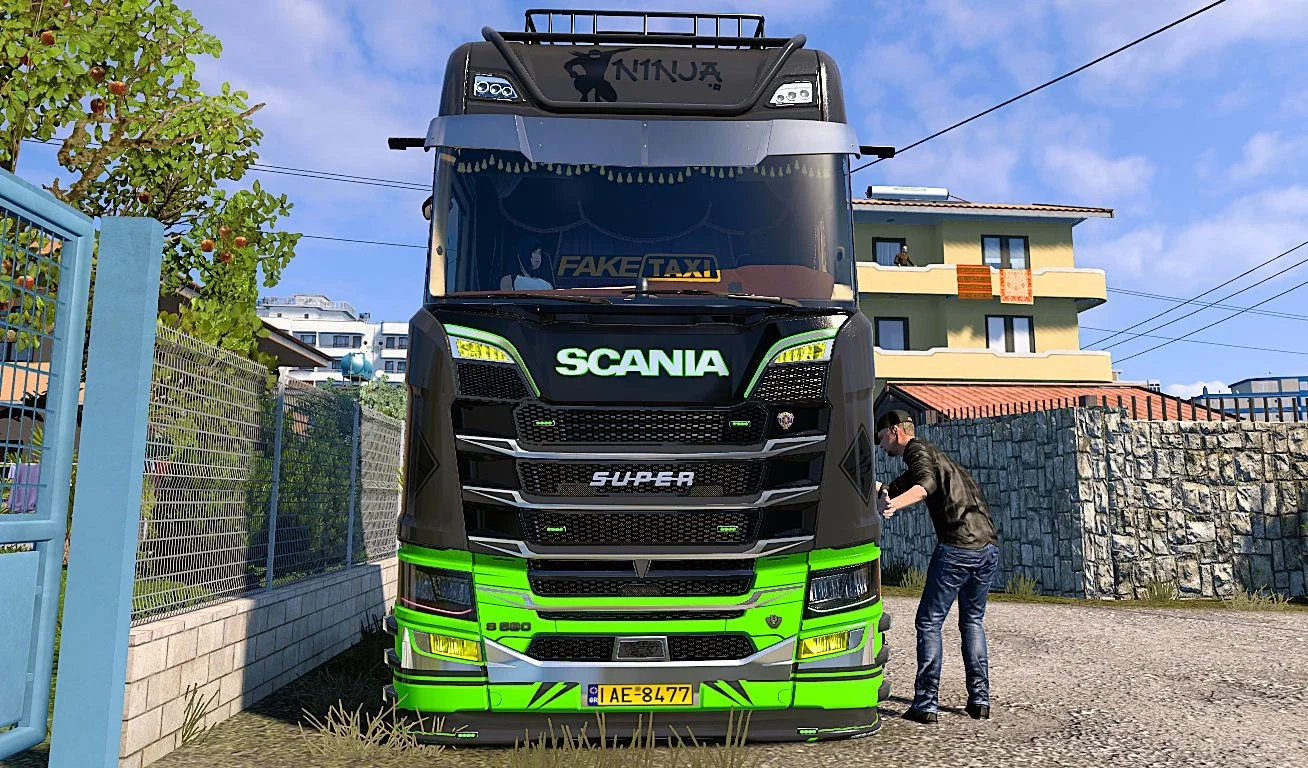 Scania S 4K Lime skin v1.0