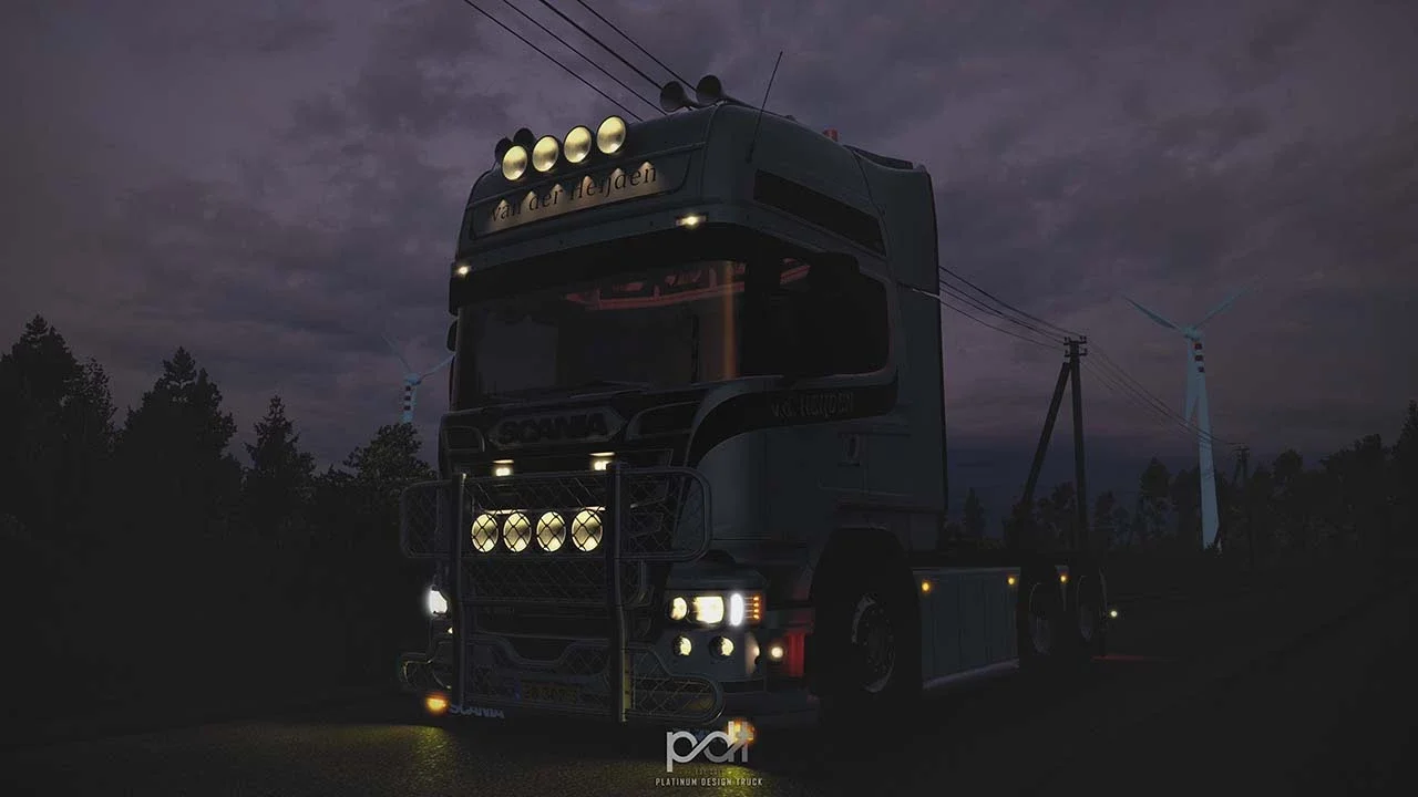 Scania R580 + Trailer Van der Heijden v 5.0 2