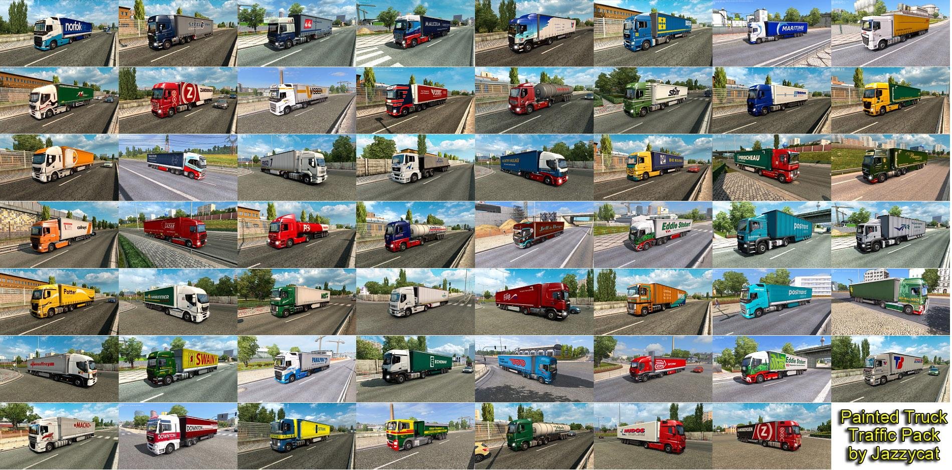 PAINTED TRUCK TRAFFIC PACK BY JAZZYCAT V 18.7.8