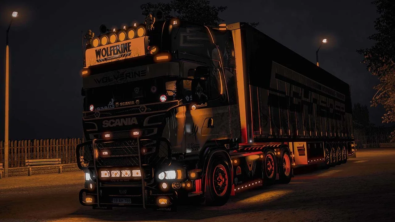 Scania V8K Wolverine R520+ Trailer 4