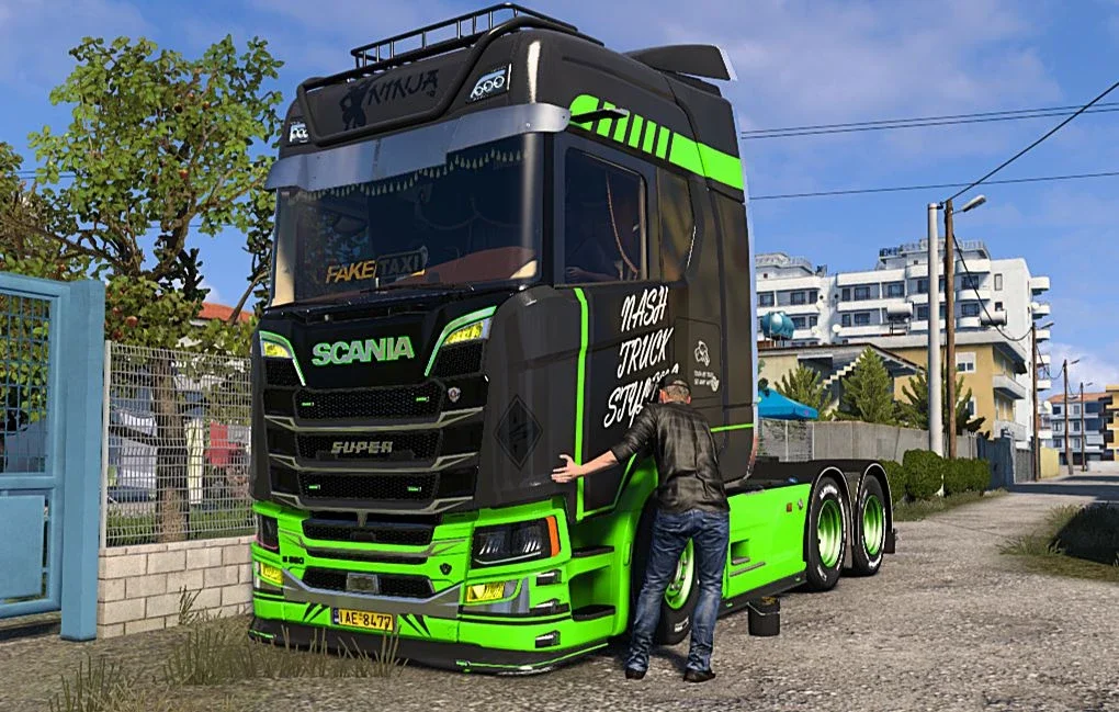 Scania S 4K Lime skin v1.0 3