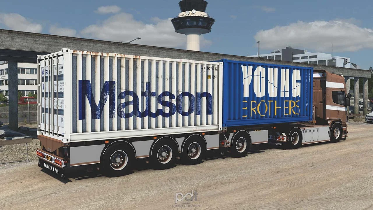 Scania 164L V8 580 + Trailer Poiroux Fils v5 3