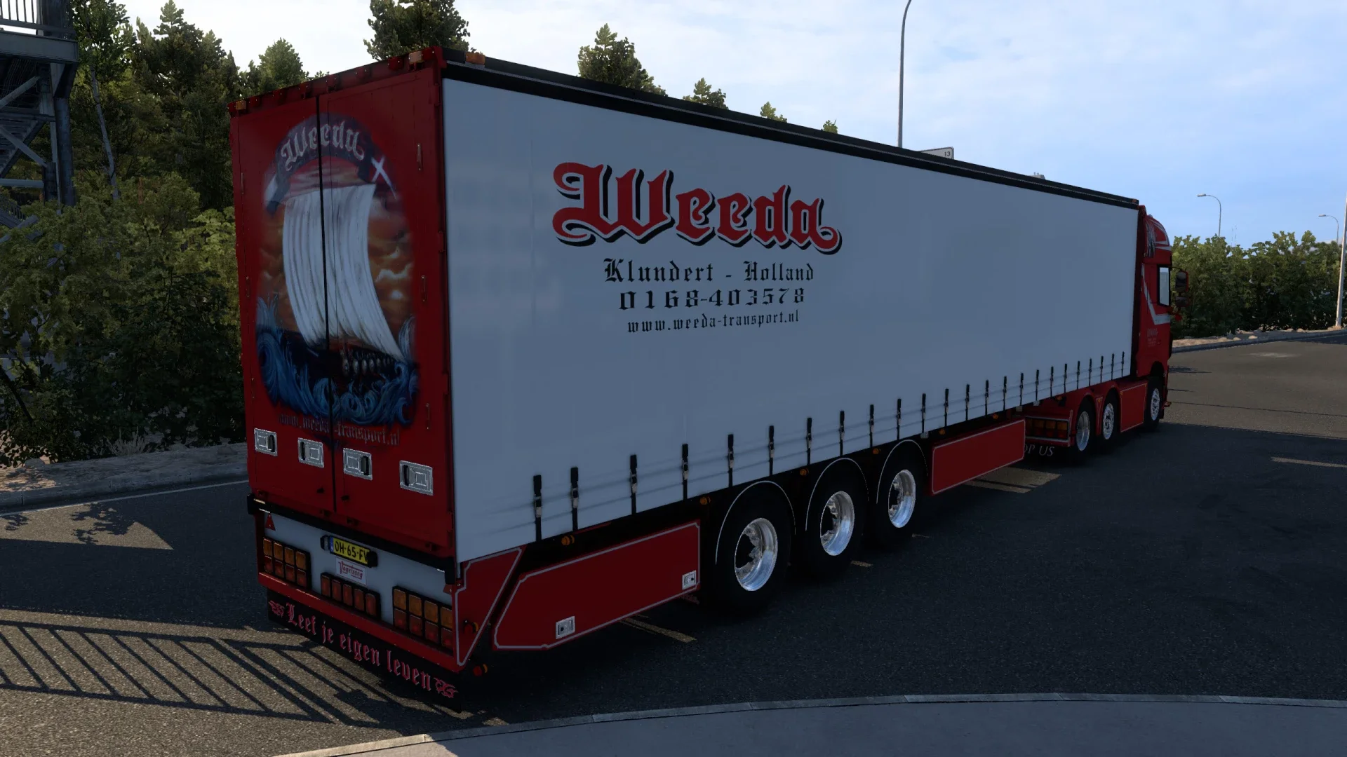 VOGELZANG CURTAIN TRAILER WEEDA TRANSPORT v 14.0