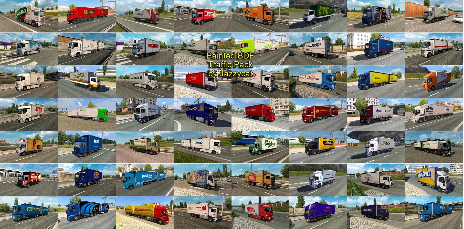 Painted BDF Traffic Pack by Jazzycat v 15.6.8 2