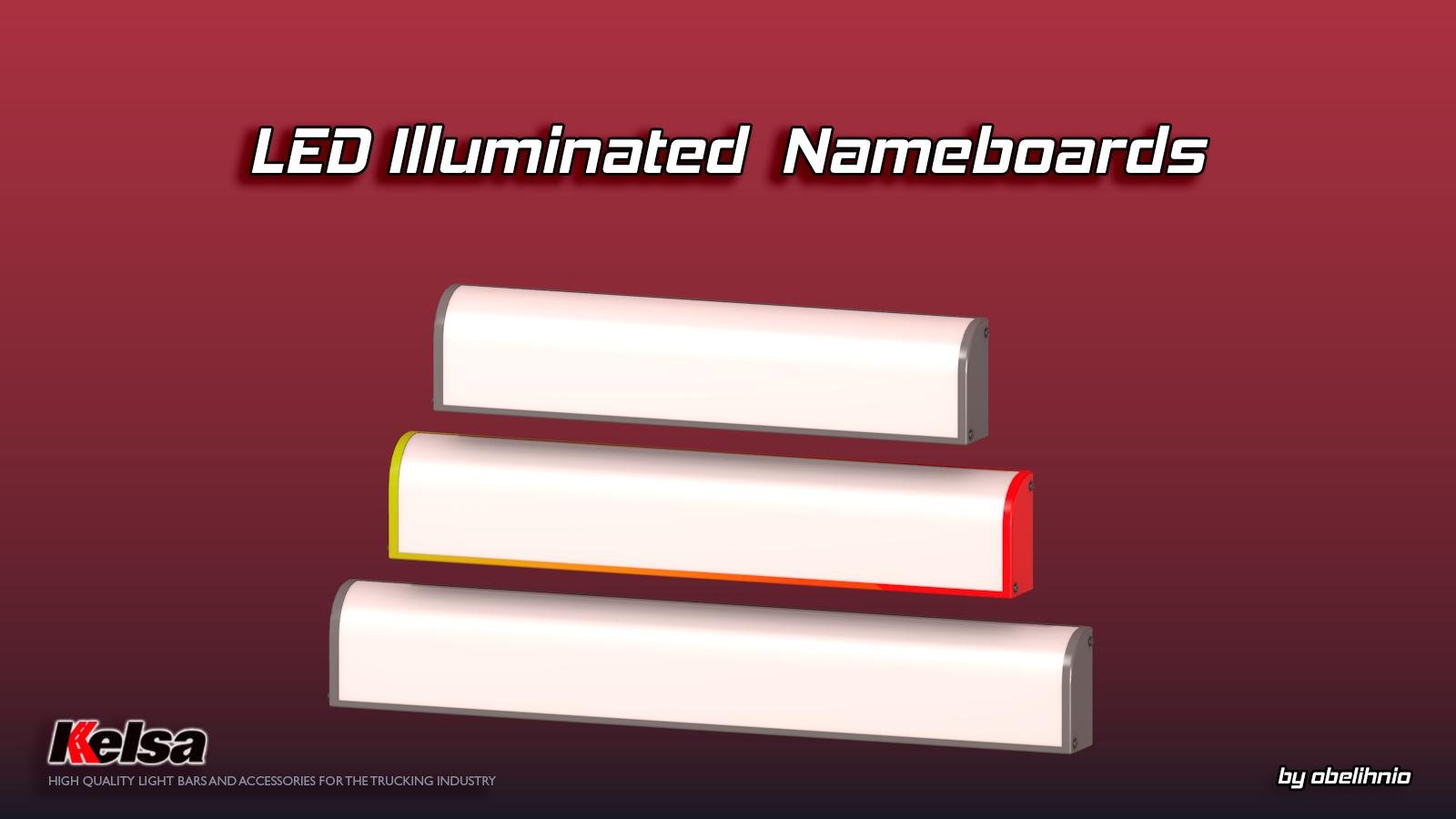 Kelsa LED Illuminated Nameboards v 1.3
