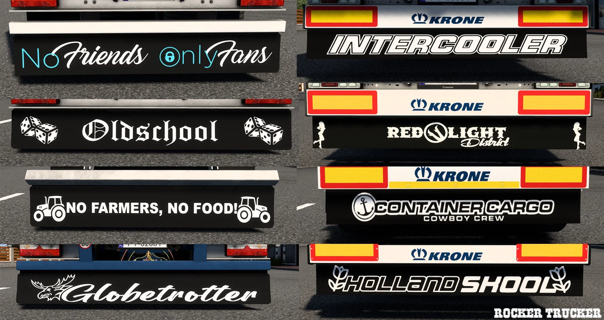 Mudflaps Pack for SCS Trailers v1.0 2