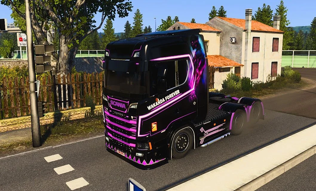 Wakanda scania S skin v1.0 2