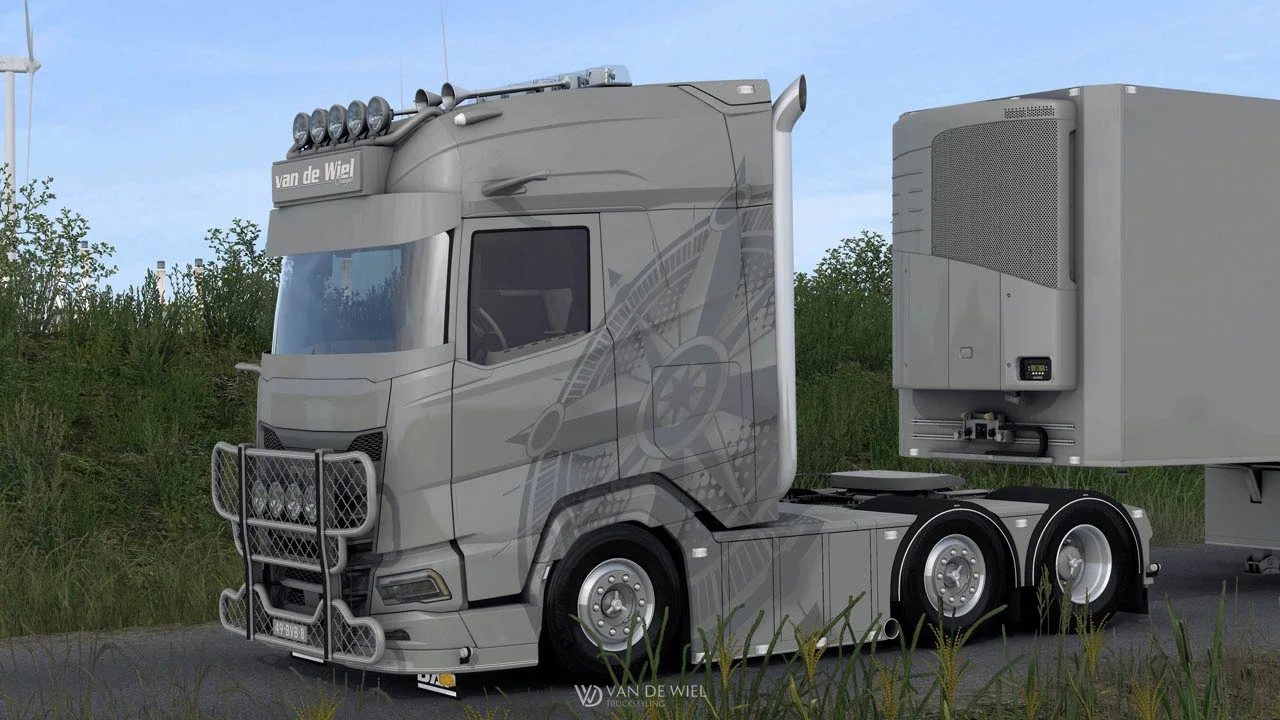 Daf XG+ 530 Van de Wiel Transport Truck v1.0