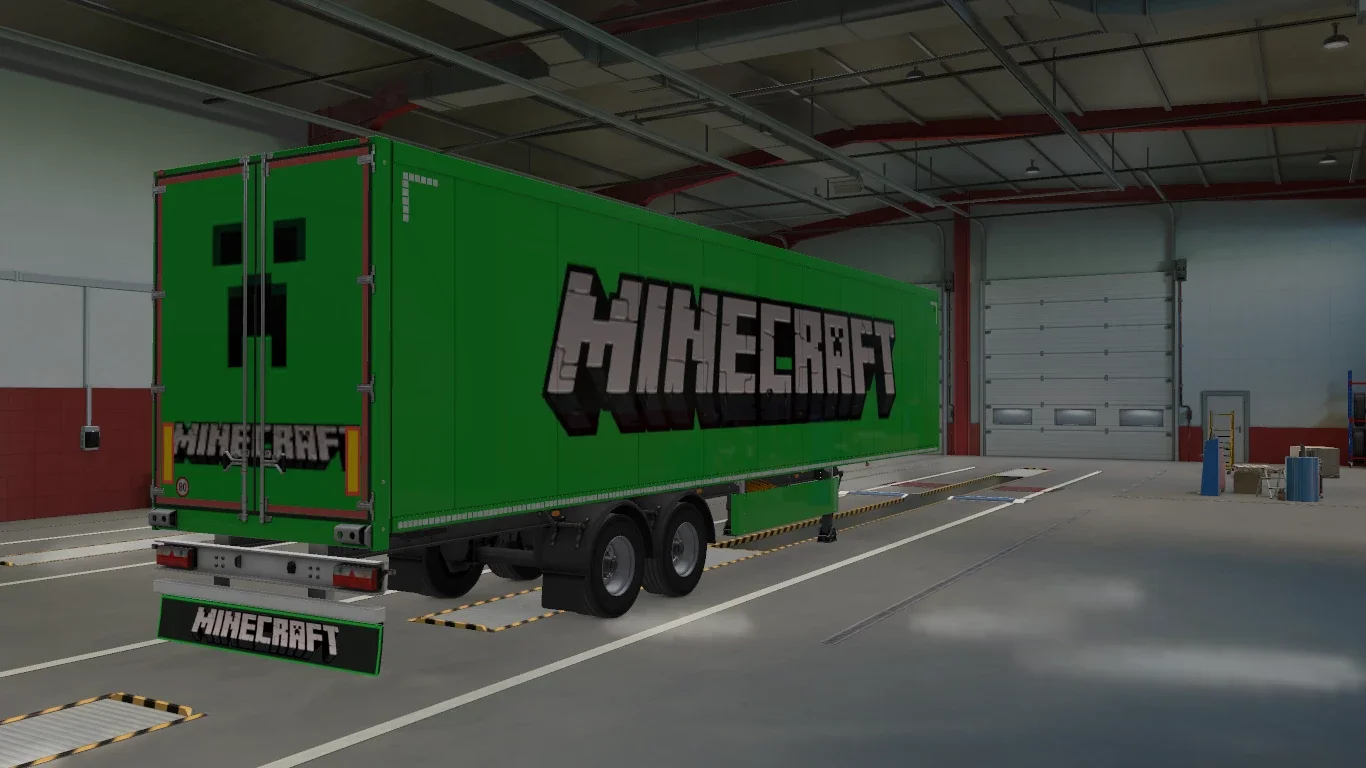 Minecraft Trailer Skin + Mudflap v1.0 3