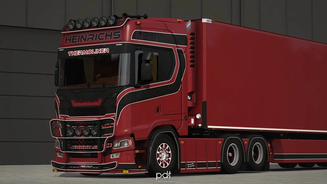 Scania S650 Heinrichs Thermoliner + Trailer v1.0 2
