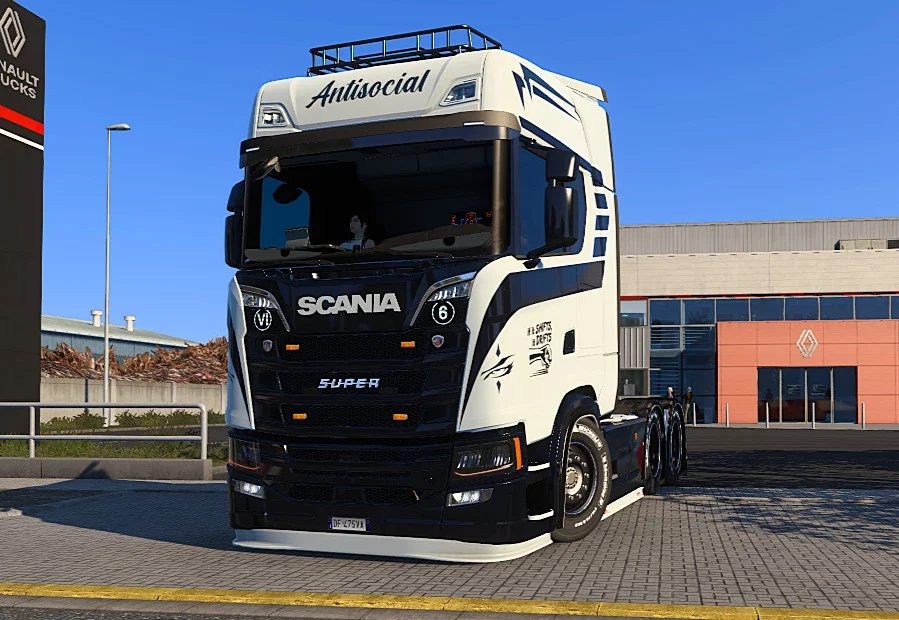 Scania S navy and orange skins v1.0 2