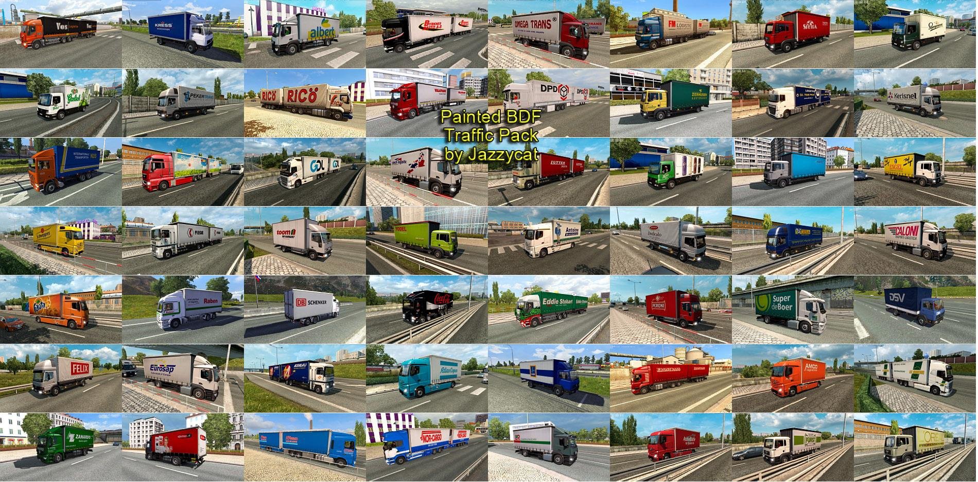 Painted BDF Traffic Pack by Jazzycat v 15.6.8 3