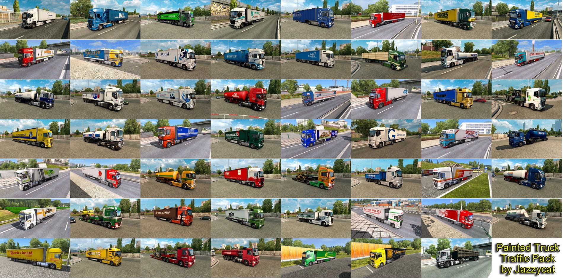 PAINTED TRUCK TRAFFIC PACK BY JAZZYCAT V 18.7.8 3